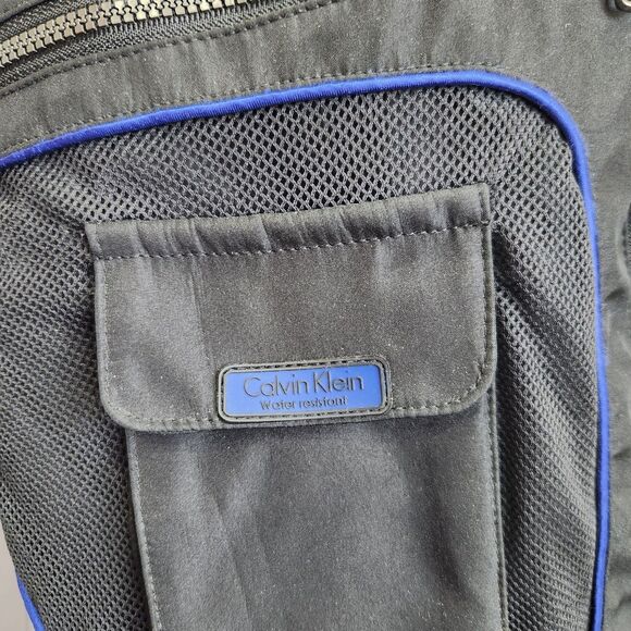 CK Mens Black Rain/Athletic Jacket-Full Zip & Snap-7 Pockets-Athleisure-M - Picture 7 of 12